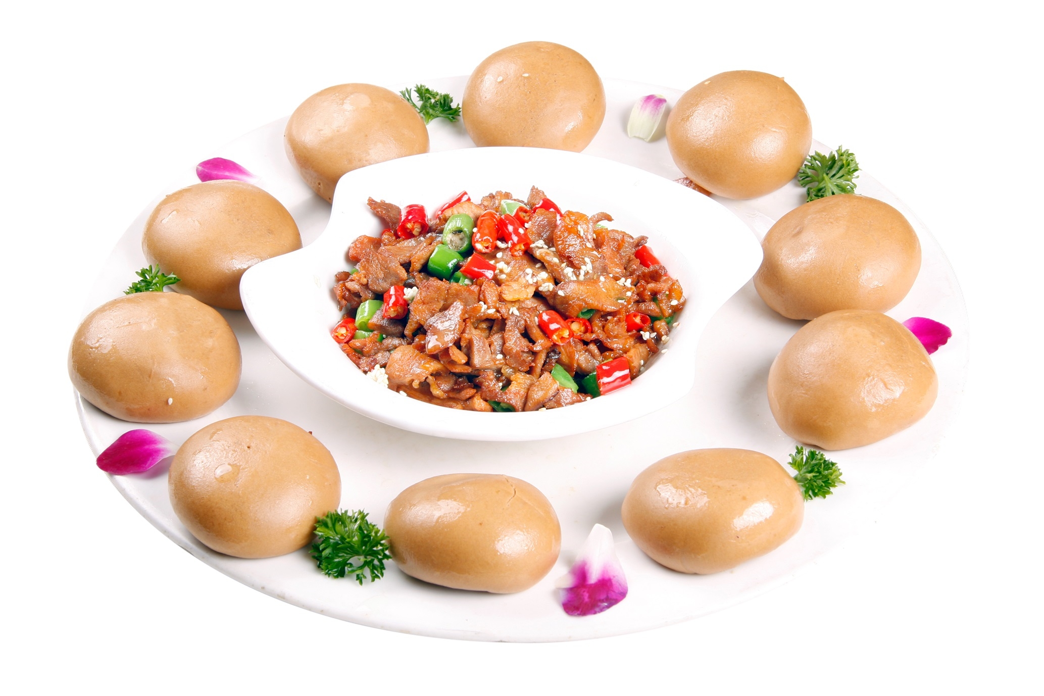 孜然羊肉窝窝头